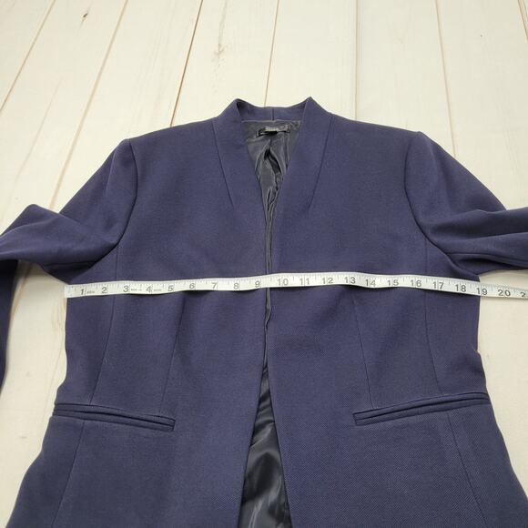 J. Crew going out blazer stretch twill navy blue open front - Picture 4 of 9